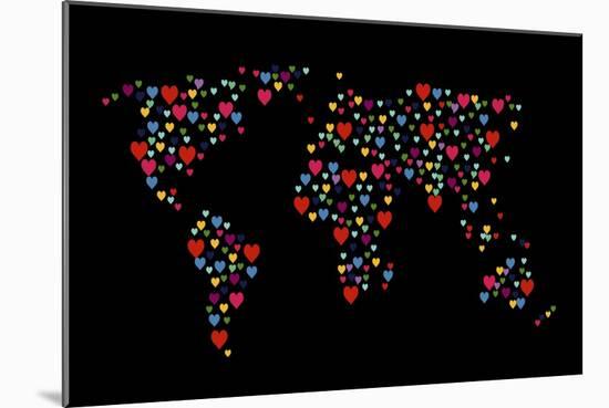 Heart Map-Mark Ashkenazi-Mounted Giclee Print