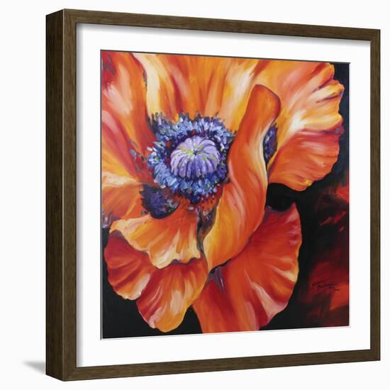 Heart of a Red Poppy-Marcia Baldwin-Framed Giclee Print