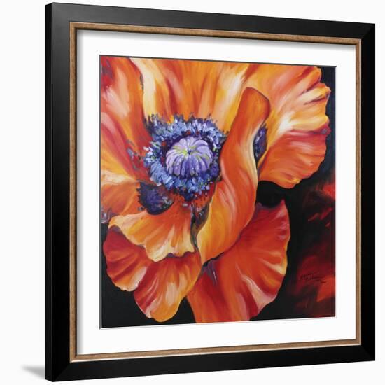 Heart of a Red Poppy-Marcia Baldwin-Framed Giclee Print