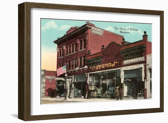 Heart of Billings, Montana-null-Framed Art Print