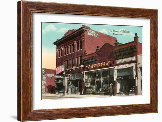 Heart of Billings, Montana-null-Framed Art Print