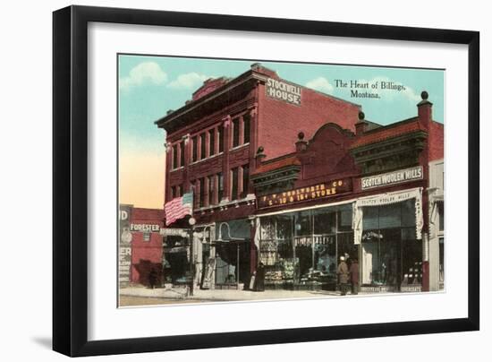 Heart of Billings, Montana-null-Framed Art Print