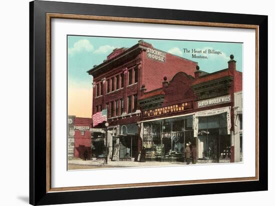 Heart of Billings, Montana-null-Framed Art Print