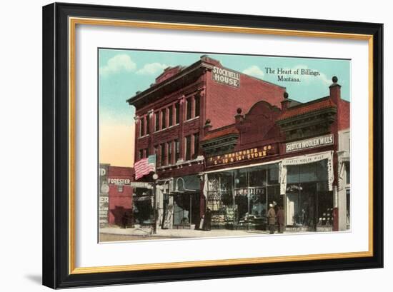 Heart of Billings, Montana-null-Framed Art Print