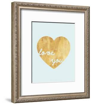Heart of Gold Love-Miyo Amori-Framed Art Print