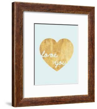 Heart of Gold Love-Miyo Amori-Framed Art Print
