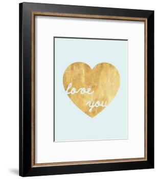 Heart of Gold Love-Miyo Amori-Framed Art Print