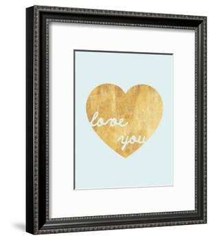 Heart of Gold Love-Miyo Amori-Framed Art Print