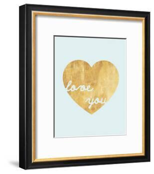 Heart of Gold Love-Miyo Amori-Framed Art Print