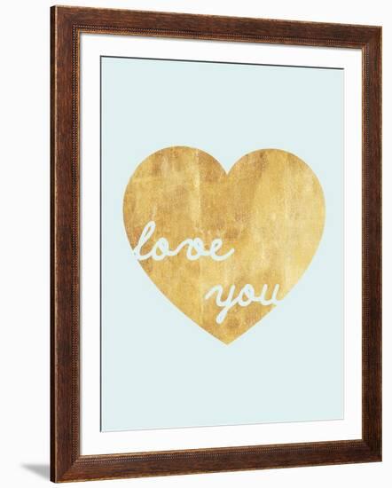 Heart of Gold Love-Miyo Amori-Framed Premium Giclee Print