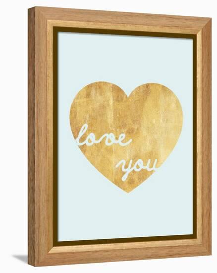 Heart of Gold Love-Miyo Amori-Framed Stretched Canvas