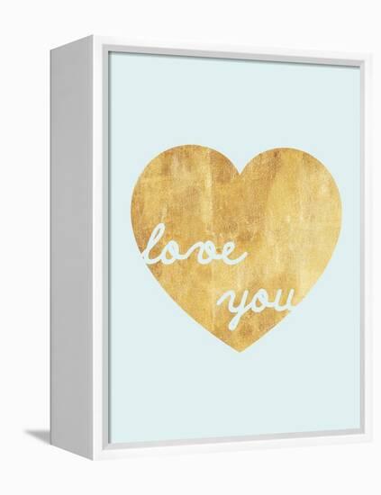 Heart of Gold Love-Miyo Amori-Framed Stretched Canvas
