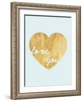 Heart of Gold Love-Miyo Amori-Framed Art Print