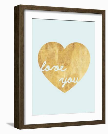 Heart of Gold Love-Miyo Amori-Framed Art Print