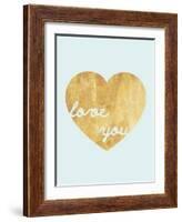 Heart of Gold Love-Miyo Amori-Framed Art Print