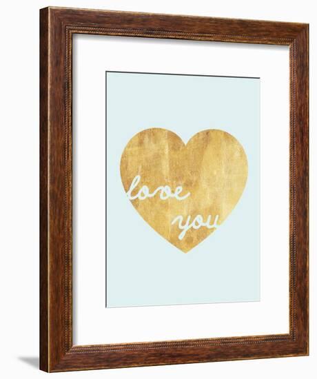 Heart of Gold Love-Miyo Amori-Framed Art Print