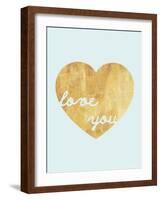 Heart of Gold Love-Miyo Amori-Framed Art Print