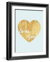 Heart of Gold Love-Miyo Amori-Framed Art Print