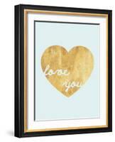 Heart of Gold Love-Miyo Amori-Framed Art Print