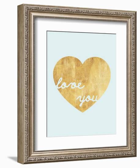 Heart of Gold Love-Miyo Amori-Framed Art Print