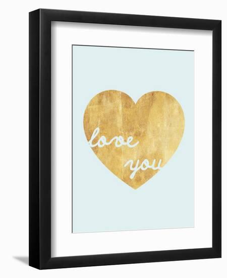 Heart of Gold Love-Miyo Amori-Framed Art Print