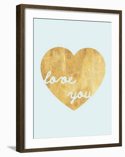 Heart of Gold Love-Miyo Amori-Framed Premium Giclee Print