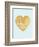 Heart of Gold Love-Miyo Amori-Framed Art Print
