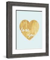 Heart of Gold Love-Miyo Amori-Framed Art Print