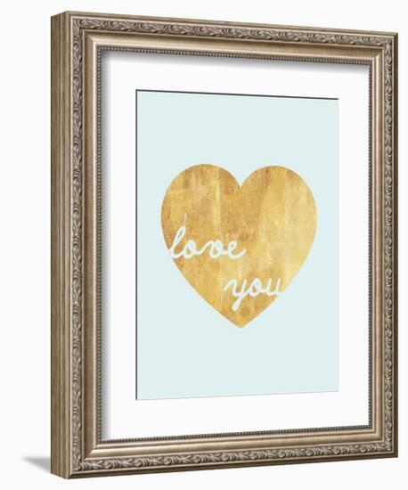 Heart of Gold Love-Miyo Amori-Framed Art Print