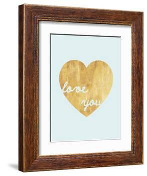 Heart of Gold Love-Miyo Amori-Framed Art Print