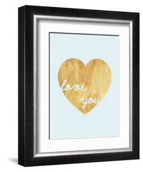 Heart of Gold Love-Miyo Amori-Framed Art Print