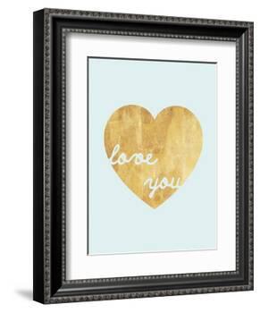 Heart of Gold Love-Miyo Amori-Framed Art Print