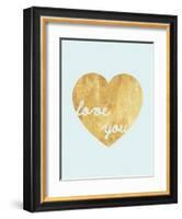 Heart of Gold Love-Miyo Amori-Framed Art Print