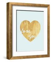 Heart of Gold Love-Miyo Amori-Framed Art Print