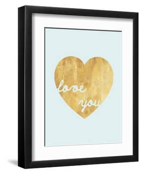 Heart of Gold Love-Miyo Amori-Framed Art Print