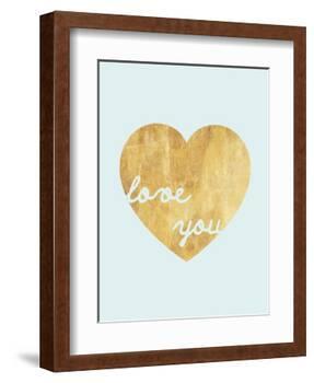 Heart of Gold Love-Miyo Amori-Framed Art Print