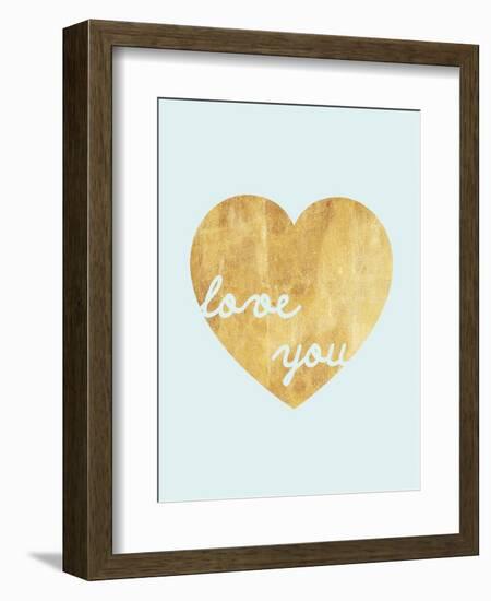 Heart of Gold Love-Miyo Amori-Framed Art Print