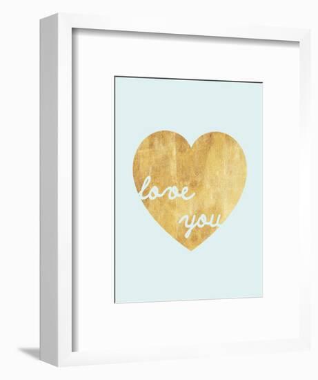 Heart of Gold Love-Miyo Amori-Framed Art Print