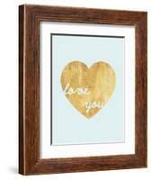 Heart of Gold Love-Miyo Amori-Framed Art Print