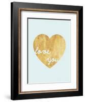 Heart of Gold Love-Miyo Amori-Framed Art Print