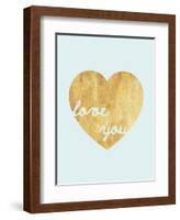 Heart of Gold Love-Miyo Amori-Framed Art Print
