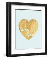 Heart of Gold Love-Miyo Amori-Framed Art Print