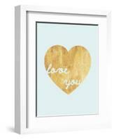 Heart of Gold Love-Miyo Amori-Framed Art Print
