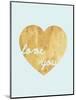 Heart of Gold Love-Miyo Amori-Mounted Art Print