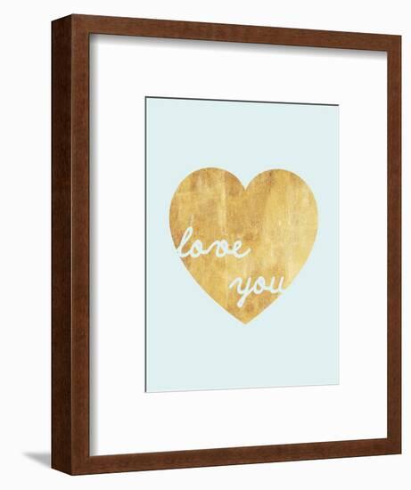 Heart of Gold Love-Miyo Amori-Framed Art Print