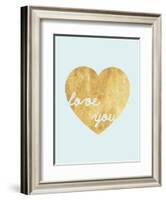 Heart of Gold Love-Miyo Amori-Framed Art Print