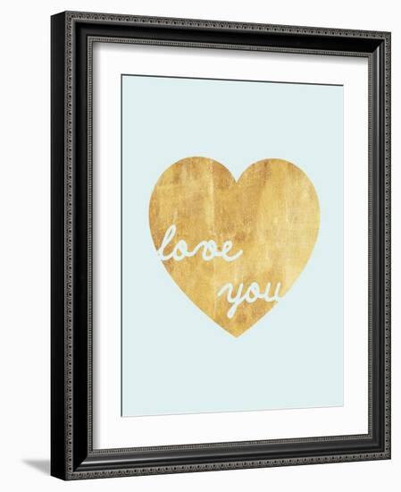 Heart of Gold Love-Miyo Amori-Framed Art Print