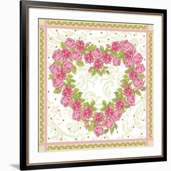 Heart of Roses-Maria Trad-Framed Giclee Print