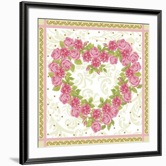 Heart of Roses-Maria Trad-Framed Giclee Print