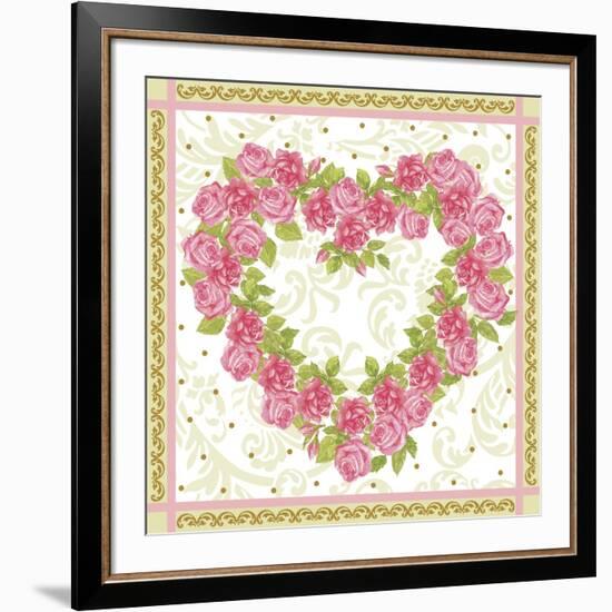 Heart of Roses-Maria Trad-Framed Giclee Print